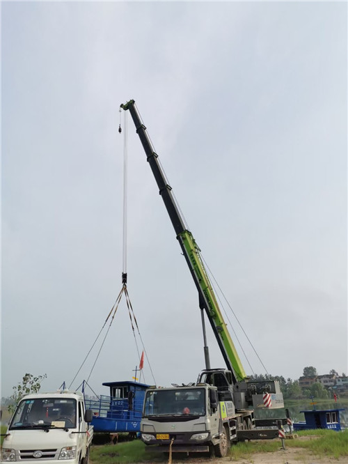 大宁县桥梁建设吊装案例